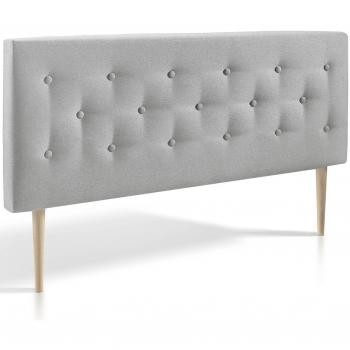 Cabecero tapizado Oslo 140X60 , capitone en tela gris