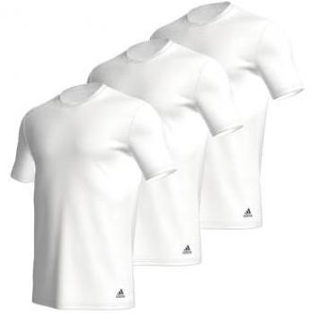 Camiseta adidas Active Core Cotton para hombre, pack de 3 unidades, manga corta, cuello redondo, color blanco puro, talla XL