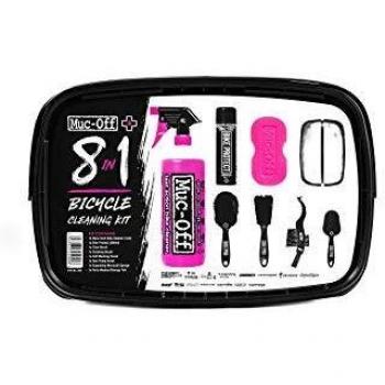 Muc-Off 8 In 1 Bicycle Cleaning Kit - Great Gift For Bike Lovers - Includes Muc-Off Bike Cleaner, Bike Protect, Brushes And Sponge In A Storage Tub