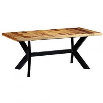 vidaXL Mesa de comedor 180x90x75 cm madera maciza de sheesham