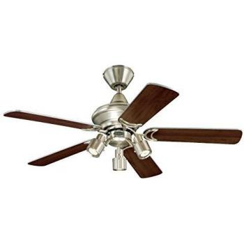 Westinghouse Lighting Kingston Ventilador de Techo GU10, 50 W, Aluminio Satinado