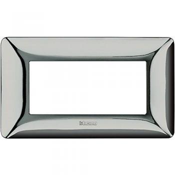 Placa BTicino Matix 4 Módulos Cromo Pulido AM4804GCR