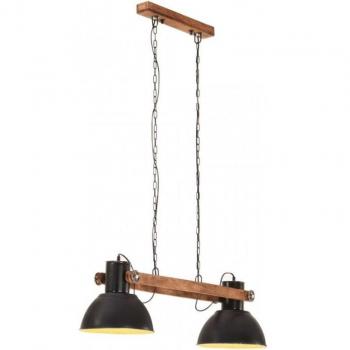 Lámpara colgante industrial 25 W negra 109 cm E27