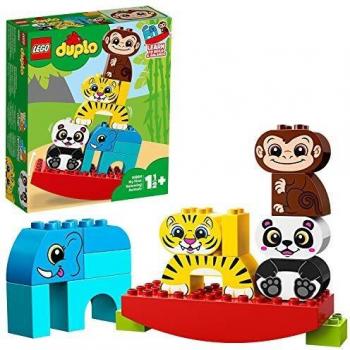 LEGO DUPLO My First - Mis Primeros Animales Equilibristas, Juguete de Construcción Didáctico de 1 a 2 Años