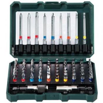 Metabo 626704000 626704000-Estuche de Puntas y adaptadores, 71 Piezas
