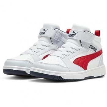 Zapatillas Deportivas Planas Puma Rebound V6 Mid PS para Niños Gris