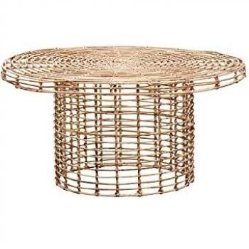 House Doctor Vt0321 Mesa de Centro, Naturaleza, h: 39,5 cm, diámetro: 80 cm, Multicolor, Talla única