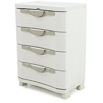 Plastiken M258515 - Cajonera 4 cajones Space Saver 100 x 70 x 45 cm