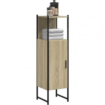 Armario de baño Sonoma roble 33x33x120,5 cm madera multicapa Vidaxl Marrón
