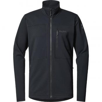 Haglöfs Men's Rosson Mid Lightweight Full Zip Fleece Jacket - Black Size S