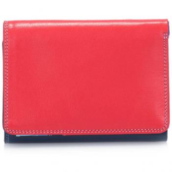 Mywalit Medium Leather Tri-fold Wallet - Multicoloured, 12 cm