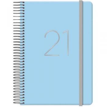 Agenda Espiral Dohe Gloss Día Página 12,5 x 18 cm Color Azul Ref.12572