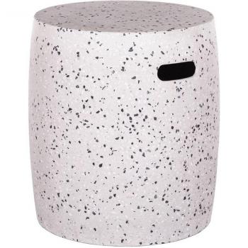 Taburete Terrazzo Blanco 40 x 40 x 45 cm