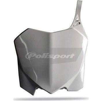 Placa Delantera Polisport para Honda CRF250R 2010-2013 y CRF450R 2009-2012, color blanco