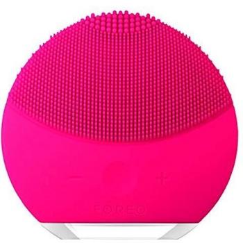 FOREO LUNA mini 2 Facial Cleansing Brush | Travel Accessories | Face Massager Electric | All Skin Types Ultra-hygienic Skincare | Simple Face Wash | Silicone Electric Face Cleanser | Fuchsia
