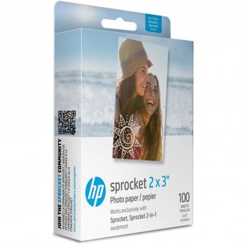 HP Sprocket 2x3 Premium Zink Sticky-Back Photo Paper - 100 Sheets for HP Sprocket Printers