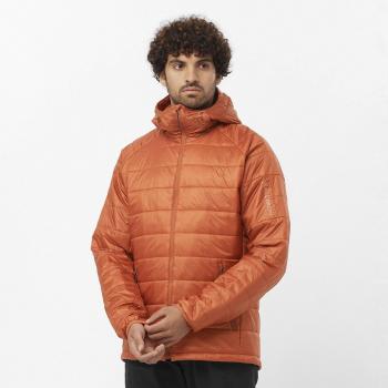 Chaqueta de hombre Salomon Outline Hooded Insulated naranja - XXL