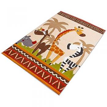 Alfombra de poliéster estampada 100 x 150 cm modelo The Jungle multicolor - Diseño único