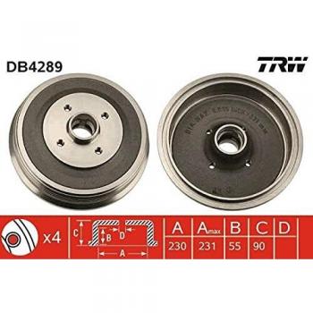 TRW Automotive AfterMarket DB4289 Brake Drum