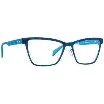 Italia Independent II 5028 023.000 Women’s Eyeglasses Blue Size 53 - Frame Only - Blue Light Block Available