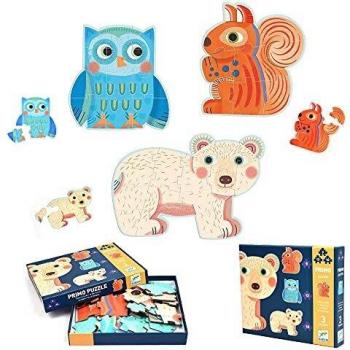 Djeco In the Forest 9 12 16 pieces puzzle