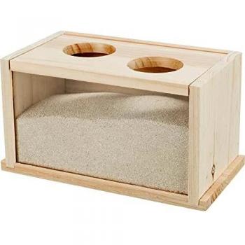 Trixie Wooden Sand Bath for Mice and Hamsters 20x12x12 cm
