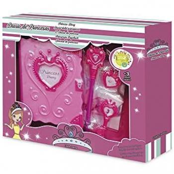 Diario de Princesas con Luz, Apertura con Llave y Accesorios BE2021 TACHAN