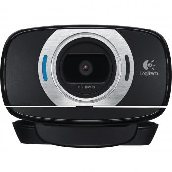 Logitech C615 Webcam Portátil, Full HD 1080p/30ims, Video-Llamadas en Pantalla Panorámica, Plegable, Corrección HD, Enfoque Automático, PC/Mac/Portátil/Macbook/Tablet, Color Negro