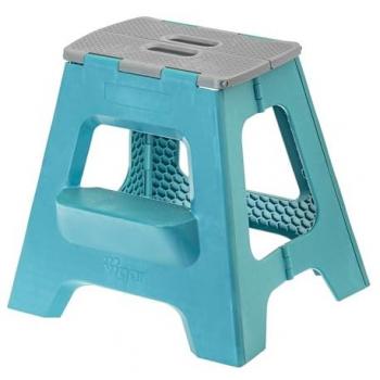 Taburete Plegable Compacto 40 cm - Resistente y Antideslizante - Soporta Hasta 150 Kg - Ideal para Espacios Reducidos y Almacenamiento Fácil