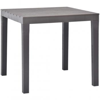 vidaXL Elnath Plastic Slatted Square Garden Table