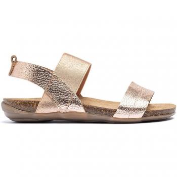 Yokono Sandalias Planas de Mujer Manacor 001 de Piel en Rosa y Naranja