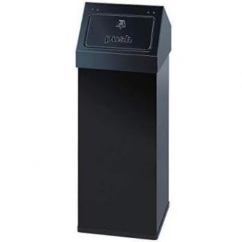 Cubos de Basura Push 110L VEPABINS Carro-Push Negro