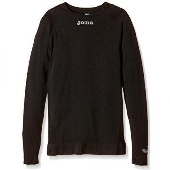 Joma Brama Classic - Camiseta térmica de manga larga para niños de 12-14 años, color negro