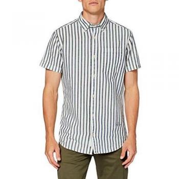 Jack & Jones JPRBLUJAXON Shirt S/S One Pocket Camisa, Whisper White, L para Hombre