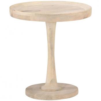 Mesa auxiliar de madera maciza de mango Ø50x55 cm Marrón