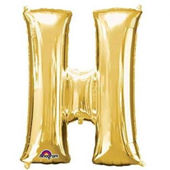 Amscan 3296101 - Globo de Papel de Aluminio con Letra H, 86,36 cm