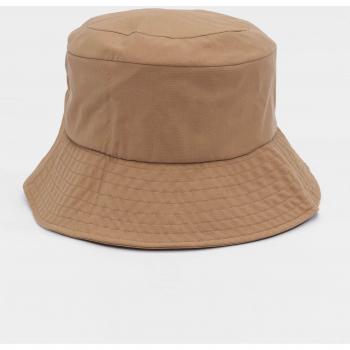 Beige Flexfit Elastic Adjuster Bucket Hat Unisex One Size