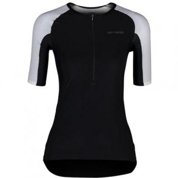Maillot Orca Athlex Manga Corta Blanco y Negro para Mujer - Talla S