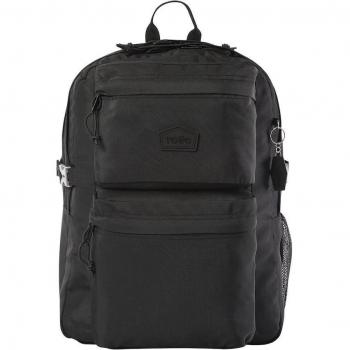 Mochila Totto Molyk para mujer con porta PC en color negro