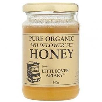 340g Littleover Apiaries pura Orgánica Wildflower Conjunto de miel
