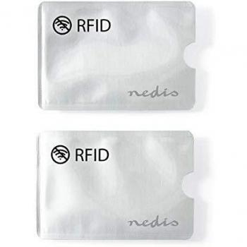 NEDIS PRIVRF10AL Funda Protectora de RFID | Capacidad para 3 Tarjetas | Aleación de Aluminio