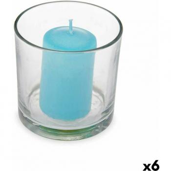Vela Perfumada 10 x 10 x 10 cm (6 Unidades) Vaso Océano