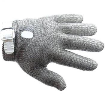 Arcos Guantes de Protección, Guante de Malla Guante de Protección, Acero Inoxidable Size S 240 mm, Color Gris