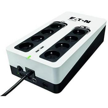 Eaton 3S Gen2 UPS 850VA Standby (Offline) 510W with 8 Schuko Outlets and 2 USB Charging Ports