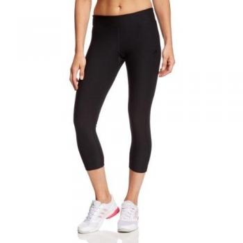 Adidas ULT 34 Tight - Pantalón capri para mujer, color negro / azul, talla S
