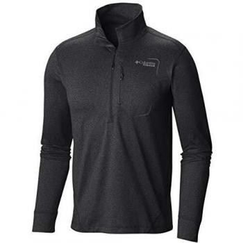 Columbia Men Fleece Pullover Diamond Peak Half Zip, Größe:XL, Farbe:Black
