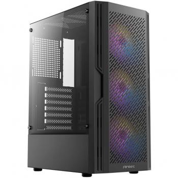 Caja Gaming Antec AX20 mATX Midi Tower 1x USB 3.2 2x USB 2.0 Cristal Templado FRGB Sin Fuente de Poder Negro