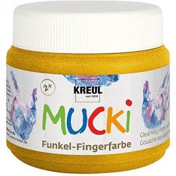 Pintura de dedo MUCKI, tesoro dorado, 150 ml