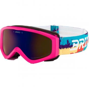 Máscara de Esquí Infantil Briko Thunder Multicolor con Lente Espejada Azul