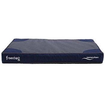 Freedog FD1000387 - Colchón viescoelastico, para Perro, Color Azul